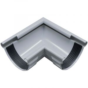 Equerre de ch&eacute;neau 90 degr&eacute;s semi-circulaire angle ext&eacute;rieur , bourrelet pvc ext&eacute;rieur, pi&egrave;ce de raccordement accessoires de goutti&egrave;re, Made in