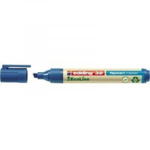 Flipchartmarker 32 EcoLine 4-32003 1-5mm Keilspitze blau - Edding