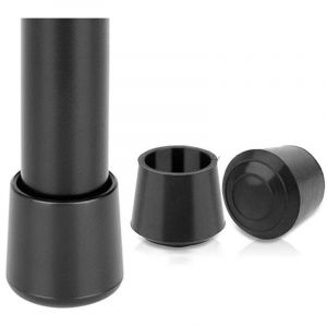 4 x 16 embouts en caoutchouc - adapt&eacute;s aux pieds de table, chaises, meubles - disponibles en diff&eacute;rentes couleurs et tailles (16 mm, noir)