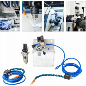 Système de pulvérisation de lubrification de liquide de refroidissement de brouillard pour la perceuse de tour de cnc 220V