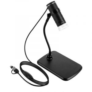 Ayyqh - Microscope numérique filaire 3-en-1 Microscope portable 1080P avec grossissement 50X-1000X Type-C + Micro usb + Ports usb