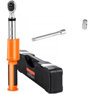 Mophorn Cl&eacute; dynamom&eacute;trique num&eacute;rique 9,5 mm, plage 0-135 N.m, 72 dents, pr&eacute;cision &eacute;lev&eacute;e, avec pr&eacute;r&eacute;glages, signal sonore et indicateur LED, id&eacute;ale