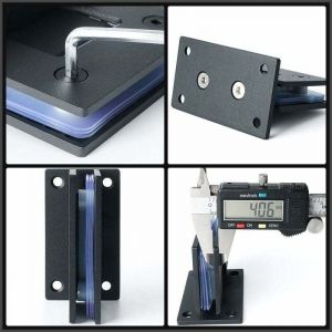 Charni&egrave;re Charni&egrave;re de porte en verre sans cadre en acier inoxydable Charni&egrave;re de salle de douche pour porte en verre bidirectionnelle(pince de