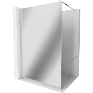 Mexen - Kioto paroi de douche 110 x 200 cm, Miroir 8 mm, Chrome - 800-110-101-01-50