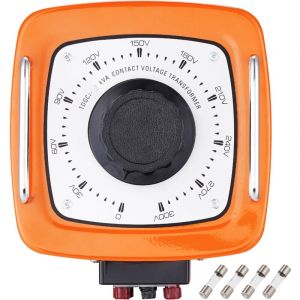 Mophorn - Transformateur de tension variable automatique 3000 va, 10 a, entrée 230 v, régulateur de tension ca de sortie 0-300 v avec 4 fusibles