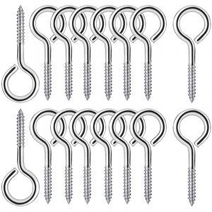 [JAMAIS UTILISÉ]25 Pièces M4 Piton à Visser en Acier Inoxydable 304 - Vis Mouton Oeil Rond Auto Taraudeuse à Anneau - Crochets à Oeil Boulon à Œil