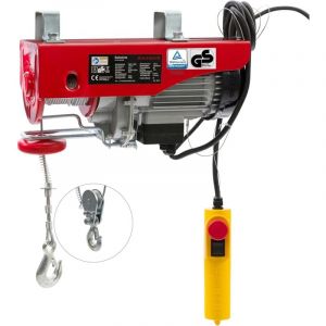 Treuil Palan électrique 400/800 kg 1450W Treuil Palan à Chaine à Levier Treuil palan à Ascenseur levage pour avec Télécommande, pour Chariot