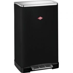 Wesco - Poubelle à pédale « Big Double Boy » noir mat