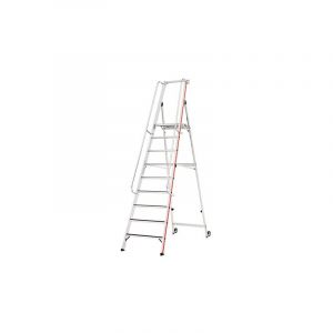 Matisère - Escabeau grande plateforme 9 marches R13 - hauteur max de travail 4.11m - 868109