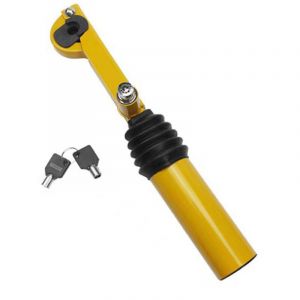 Antivol de voiture, verrou de frein &agrave; main r&eacute;glable et verrou de levier de vitesse universel avec 2 cl&eacute;s pour voiture, camion et SUV