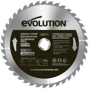 Scie à onglet à pointe Widia Evolution 255 mm / 40 z pour la coupe du bois