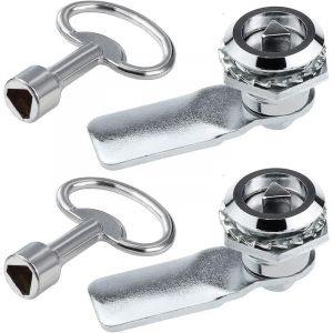 serrures triangle de bo&icirc;te de compteur &eacute;lectrique et de gaz avec cl&eacute; triangulaire pour armoire &agrave; came, verrou triangle serrure de bo&icirc;te aux lettres,