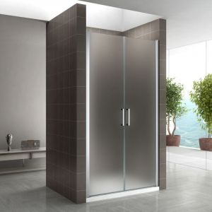 Saniverre - kaya Porte de douche h 185 largeur réglable 68 à 71 cm verre dépoli opaque