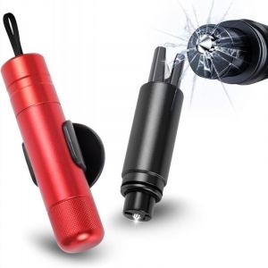 Brise-vitre étanche Safe Hammer, outil d'urgence pour voiture avec coupe-ceinture, brise-vitre pour voitures neuves, lot de 2, solution de secours