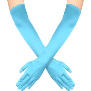 Long Gants Femme, 52cm Long Gants Satin Gants Op&eacute;ra Extensibles des Ann&eacute;es 1920 Soins des Mains Gants Hydratants pour Femmes Filles Soir&eacute;es Dansantes