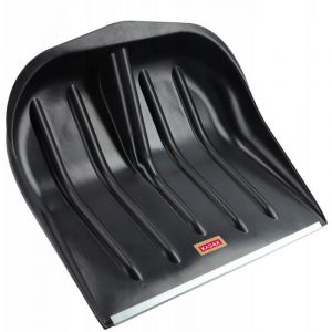 Pelle à neige 46 x 39,5 cm, Pelle à neige sans tige, Déneigeuse avec bord en tôle de zinc, Pelle à neige en plastique, Pelle à neige (1, noir) - Kadax