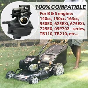 799584 Carburateur Kit pour Briggs & Stratton 550EX LC221A 625EX 675EX TB110 CARB Moteur 09P702-0145/0098 - F1 Pi&egrave;ces de Moteur de Tondeuse &agrave; Gazon