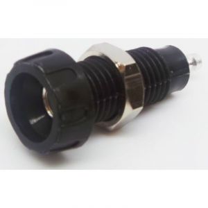 Fiche banane femelle 4 mm Rs Pro Noir Femelle 10A 50V ( Prix pour 1 )