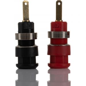 Rs Pro - Fiche banane femelle 2mm Noir, Rouge Femelle 10A 600V ( Prix pour 1 )