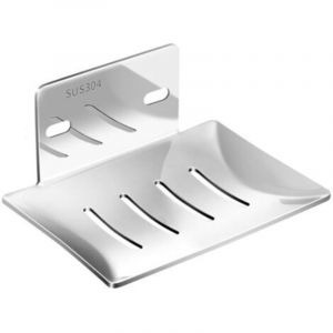 Ccykxa - Argent&eacute;)Porte Savon Mural Auto-Adh&eacute;sif - Porte Savon inox Salle de Bain - Porte Savon Mural sans Per&ccedil;age - Support Savon Mural Salle de Bain