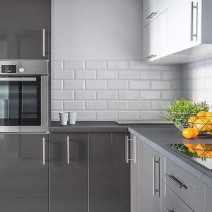 Lot de 20 Poignée Meuble Cuisine Barre de Tiroir en Acier Inoxydable Bouton de Armoire Argenté Distance de Trous 96MM