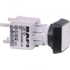 RAFI 1.30.070.001/1002 RAFIX 16 130070001/1002 Bouton-poussoir actionneur plat transparent 1 pc(s) D75171
