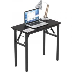 Bureau Pliable d'Ordinateur Informatique Table Pliante Cuisine Petit Bureau Mural Rabattable 80x40x75cm Console Meuble Bois Métal pour Travail