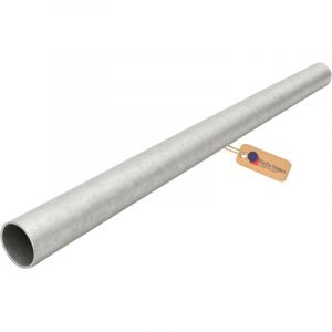 Tube acier rond &Oslash;42 mm &ndash; Longueur 400 mm &ndash; Galvanis&eacute; &agrave; chaud &ndash; Rev&ecirc;tement robuste pour rampes, cadres, meubles et construction &ndash; GeZu Impex