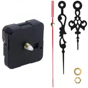 Aiperq - Horloge murale m&eacute;canisme de mouvement &agrave; piles accessoire d'horloge avec pointeur pour bricolage horloge r&eacute;paration pi&egrave;ce remplacement