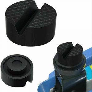 Bloc de Support en caoutchouc pour cric de voiture universel, 2 pi&egrave;ces, tampon Concave hydraulique, bloc de Support en caoutchouc