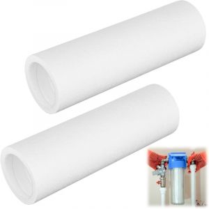 Lot de 2 filtres de rechange 50 &micro;m pour filtre &agrave; eau Gr&uuml;nbeck FS 1", sans cloche de protection, filtre &agrave; eau domestique, compatible avec les filtres