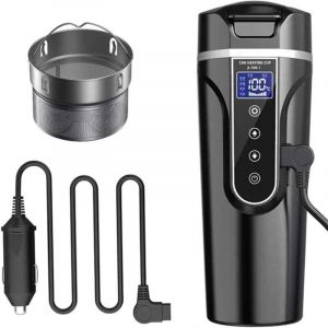 Bouilloire de Voiture, 12 V /24V Bouilloire &Eacute;lectrique de Voiture Tasse d'eau Chauff&eacute;e pour Voiture/Camion/ Voyage, Bouilloire &eacute;lectrique de Voiture