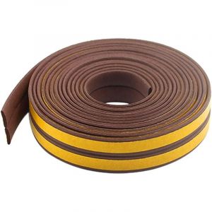 10M Bande de Joint Auto-Adh&eacute;sif, 9mm2mm Joint Fen&ecirc;tre Isolation, Joint d'&eacute;tanch&eacute;it&eacute;, Joint en Mousse Caoutchouc pour Fen&ecirc;tre Porte (Marron)