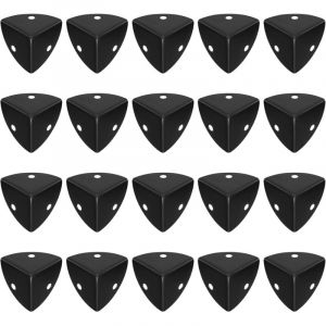 20 Pcs Protection Coin de Table en M&eacute;tal, Protection Angle Metal, Protecteurs d'angle en M&eacute;tal, Protection Coin Meuble en M&eacute;tal, Coins de Protection