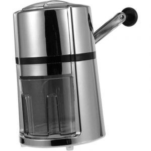 Broyeur &agrave; glace manuel pour la maison, machine &agrave; glace pil&eacute;e portable, facile &agrave; transporter, manivelle XXW