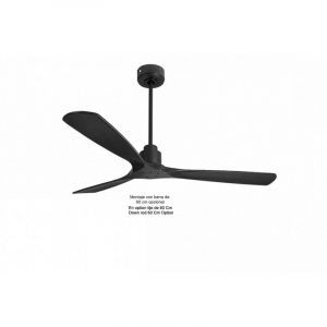 Tenerife de Klassfan Super destratificateur et ventilateur dc 166 cm Gris basalte pales ferm&eacute;es noires 30 &agrave; 60 m&sup2;
