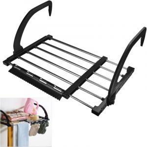 Séchoir Express Séchoir Suspendu Acier Inoxydable Métallique Extensible 42-73cm Séchoir Radiateur Séchoirs à Linge Pliable étendoir Balcon pour