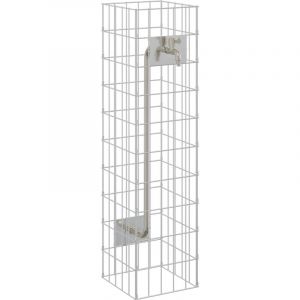 Vidaxl - Colonne Gabion avec robinet 100x25x25 cm en acier inoxydable 304.