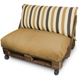 Happers - Coussin pour palette Toldotex Moutarde Housse assise 120x80x20 (uni) sans rembourrage Moutarde