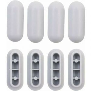 SNQ - 4 Pièces Tampon Universel pour Siège de Toilette Universel Chocs Kit de Tampon Abattant wc Plastique Toilette Pare-chocs Remplacement