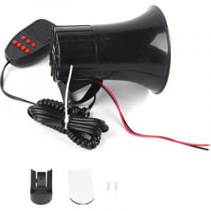 12V 50W Voiture Sirène Klaxon Micro Système de Haut-parleurs PA Amplificateur de Son d'urgence Police Sirène D'incendie-7 Tons pour Voiture Camion RV