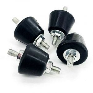 Amortisseurs &agrave; goujons en caoutchouc 4 x 3 x 3 cm, lot de 4, isolateurs antivibrations en caoutchouc, adapt&eacute;s aux mini-pompes &agrave; chaleur, compresseurs