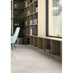 Carrelage de sol effet b&eacute;ton/ciment S&eacute;rie MADOX - Dimensions: 45 x45 cm - GRIS