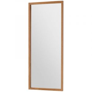 M&s - Miroir rectangulaire 50x2x120 cm en chêne massif naturel