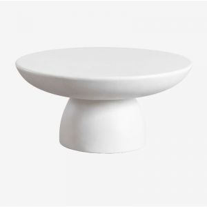 Sklum - Table basse de jardin ronde Ø70 cm en ciment Zenadia