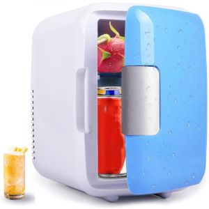 Applicable Mini Frigo 4L Portable - Réfrigérateur Congélateur de Chambre Silencieux - Fonction Chaud et Froid - Frigo Cosmétique - Mini Bar