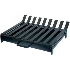 Visiodirect - Grille horizontal avec tiroir en Fer forgé coloris Noir - 50 x 45 cm