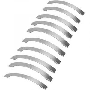 ZVD - Entraxe 96mm,Lot de 10 poignee de meuble cuisine - chrom&eacute;es- Poign&eacute;es de porte Nickel Bross&eacute; poignee de cuisine poign&eacute;e cuisine inox