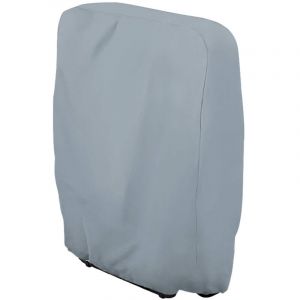 Housse de chaise pliante pour jardin &ndash; Protection imperm&eacute;able grise pour chaise ext&eacute;rieure