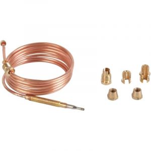 Thermocouple Universel 120 cm pour Appareil de Cuisson avec kit embouts adaptables. R&eacute;glage par &eacute;crous